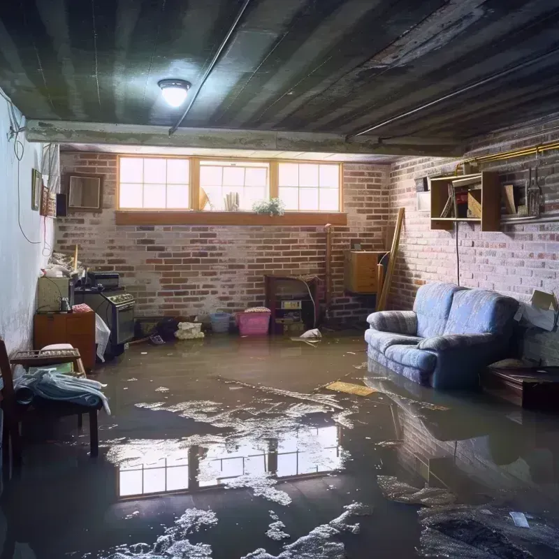 Flooded Basement Cleanup in Ames, TX